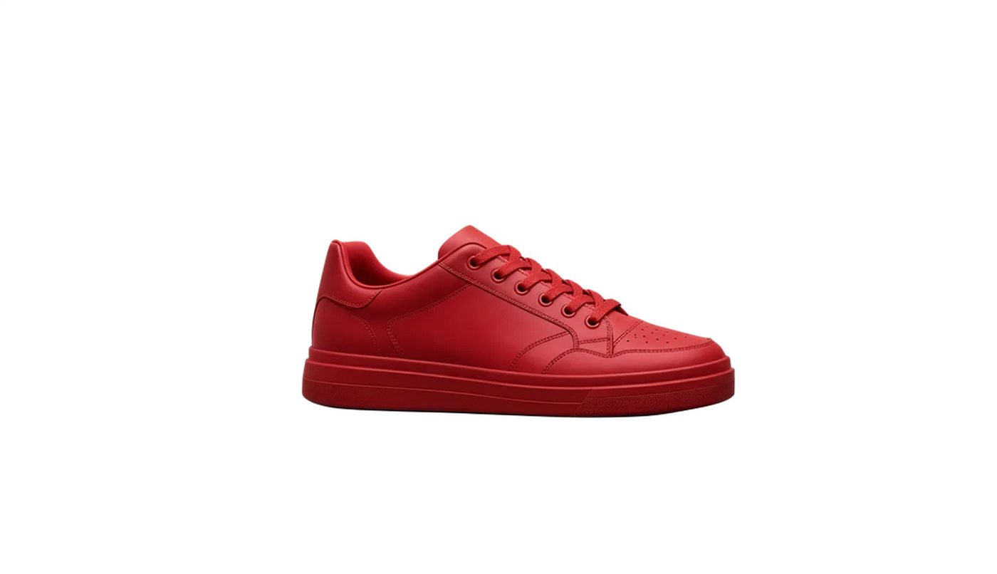 Red sneaker isolated by the background remover